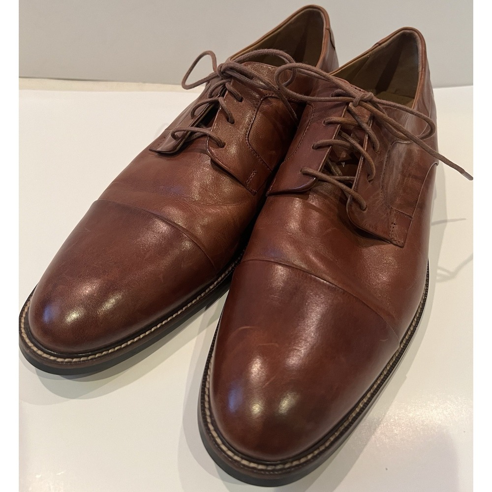 Cole Haan Men's 11 M Warren Cap Toe Oxford / Derby in British Tan leather